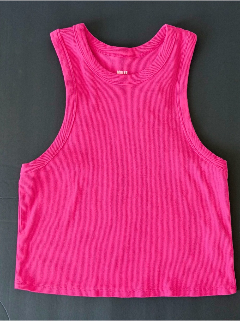 Anthropologie Bright Pink Ribbed Tank